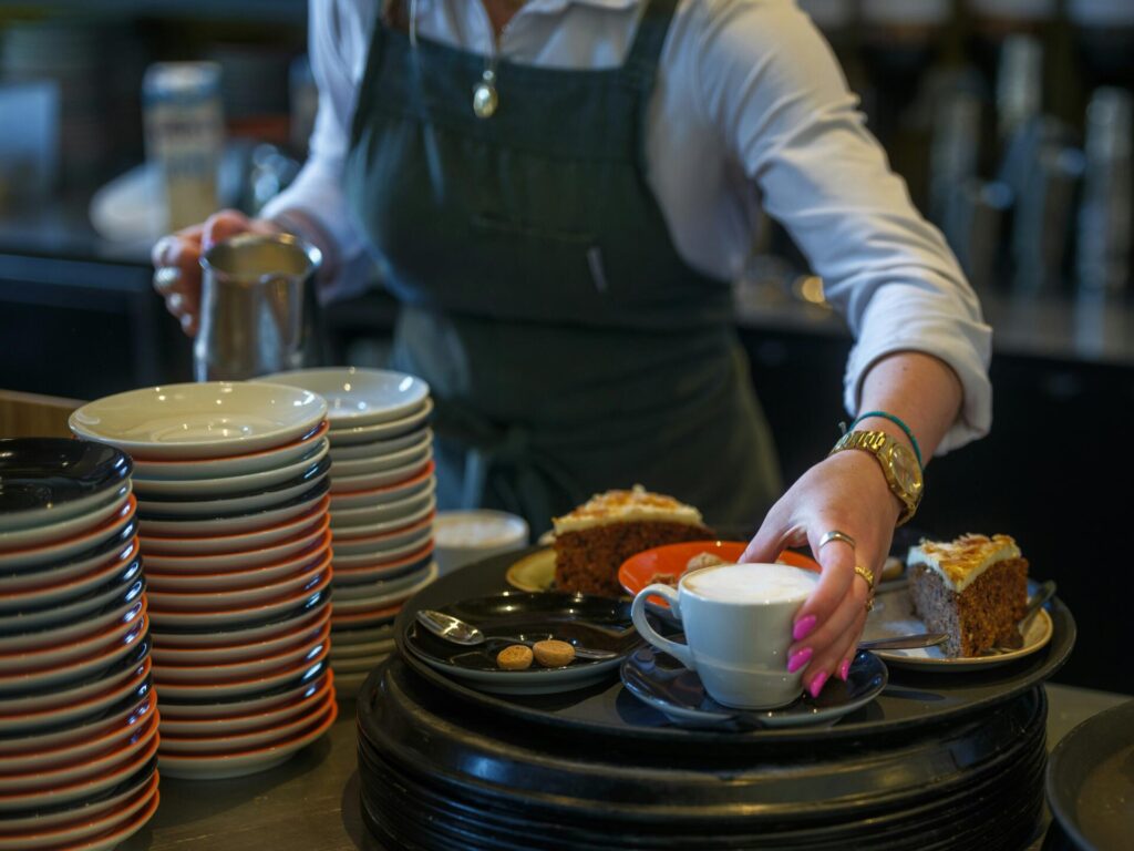 Hospitality professional working in a seasonal job in France